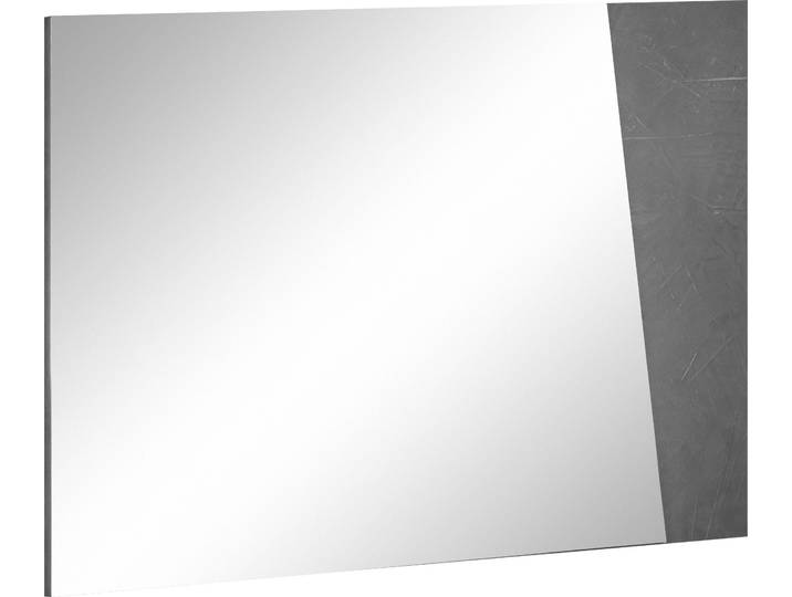 Spiegel HOME AFFAIRE Vega , grau (zementfarben), B:80cm H:60cm T:2cm, Holzwerkstoff, Spiegel, Spiegel