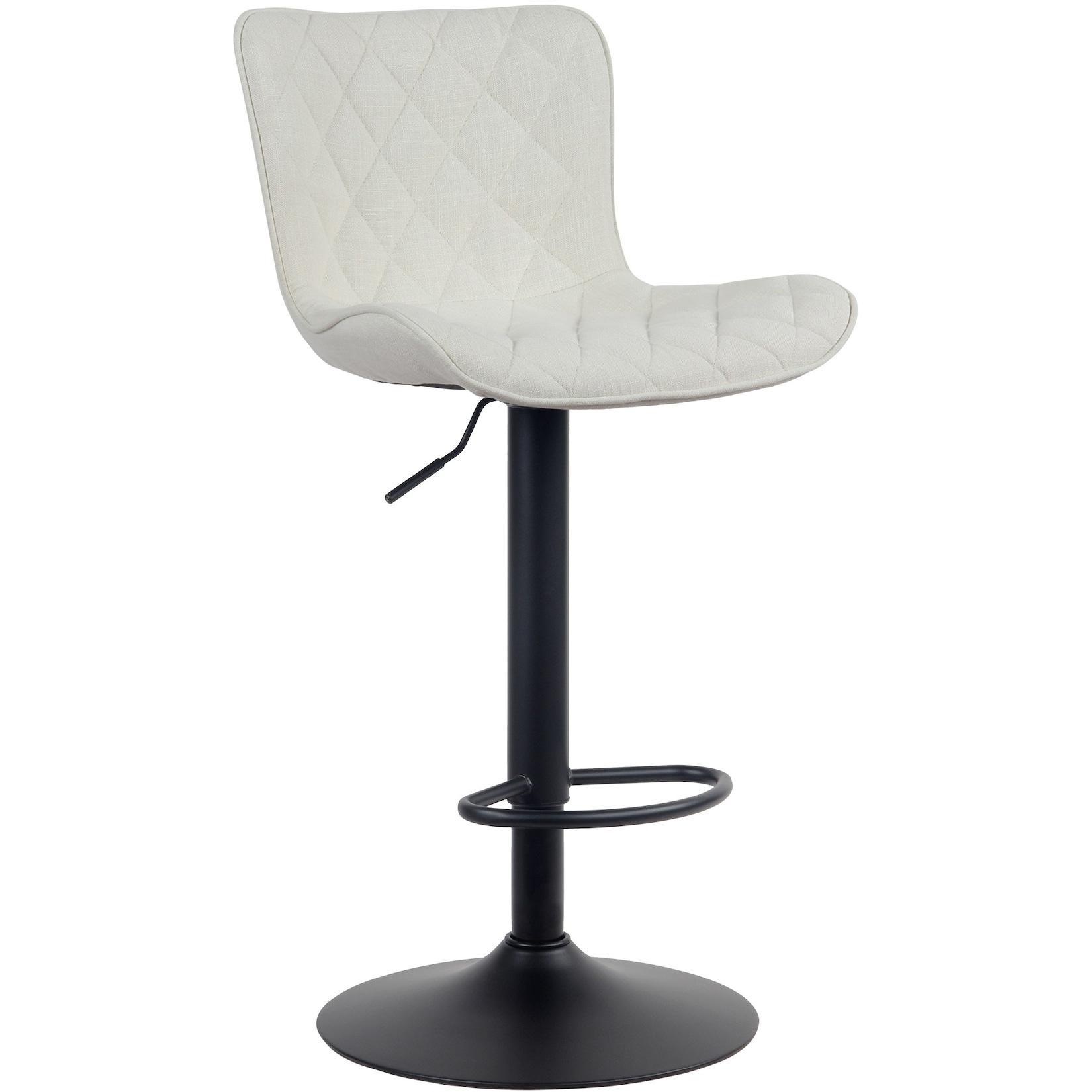 CLP Barhocker Emma Stoff Farbe: creme, Material: Stoff