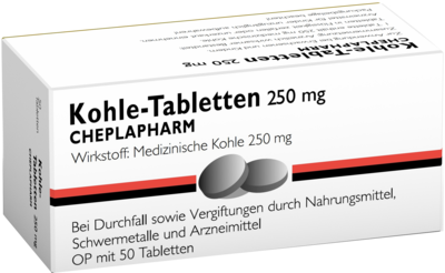 CHEPLAPHARM Arzneimittel GmbH KOHLE Tabletten 50 St 04257397