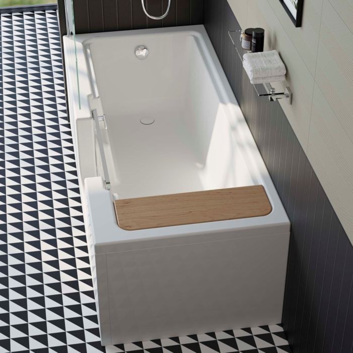 VitrA Conforma Badewanne 57930001000 170 x 75 cm, rechteckig mit Einstieg rechts, weiß