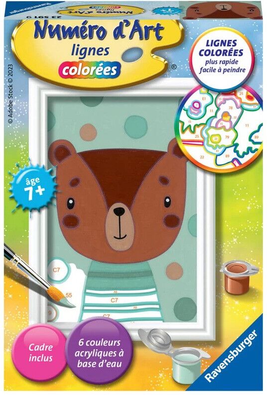 Ravensburger Numéro d'art - mini - Ourson