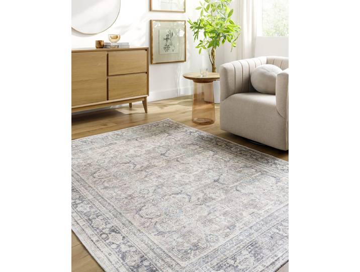 Becki owens x livabliss tapis vintage lavable beige/vert 160x213