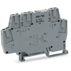 Wago 859-798 Optokopplermodul,Eingangsnennspannung DC 12 V,Ausgangsspannungsbereich DC 9 ... 60 V,grau 859798  - 10 Stück