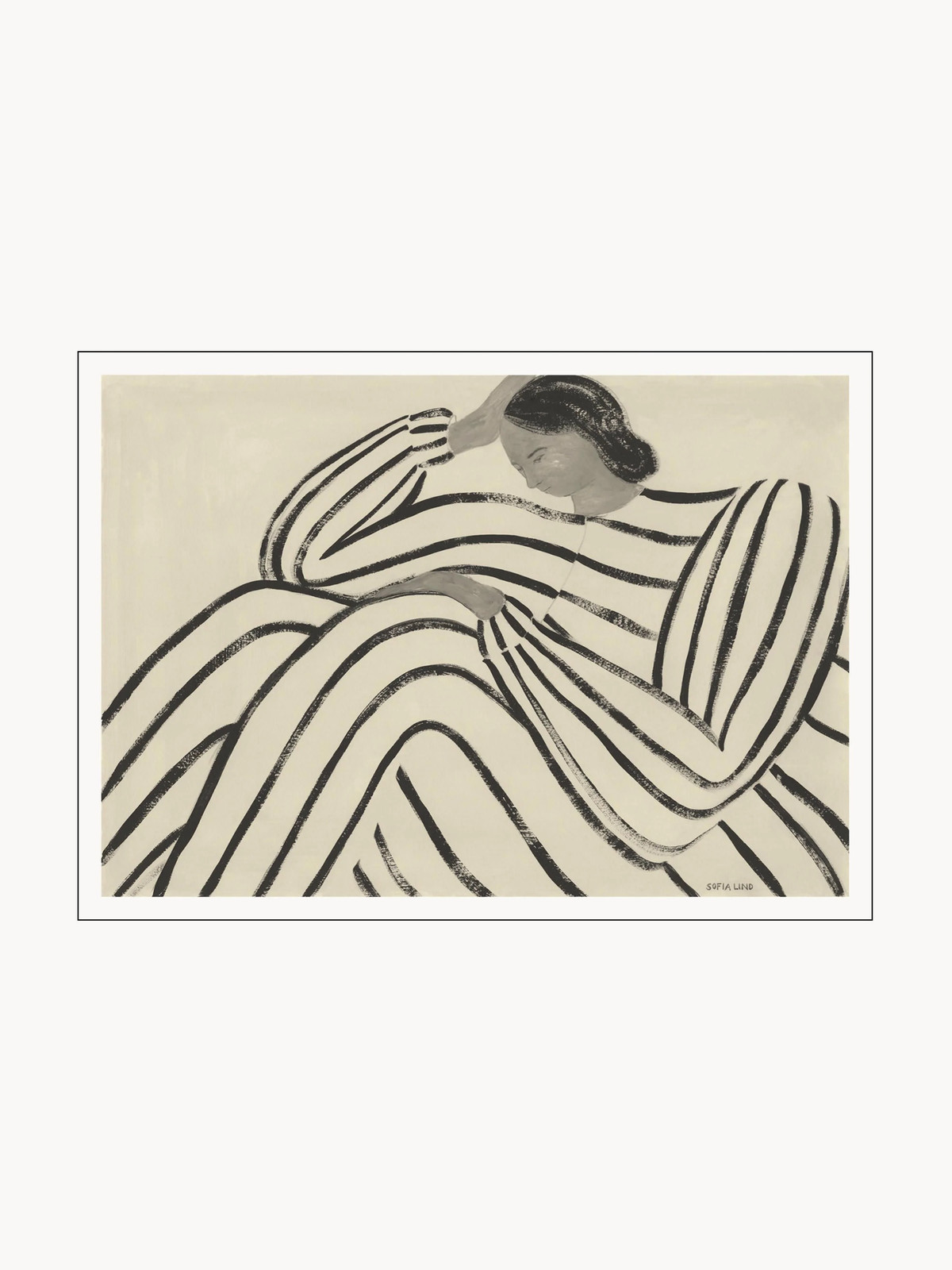 Poster Waiting door Sofia Lind x The Poster Club - Grafische Poster