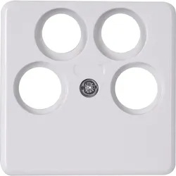 Kopp 370013008 HK02 - Antennenabdeckung 4 Anschlüsse, Farbe: arktisweiß