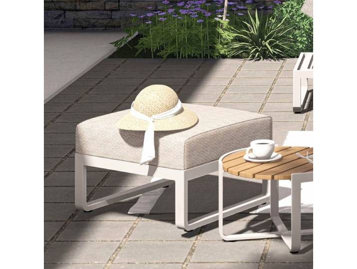 Zebra Fly Loungehocker Aluminium/Olefin