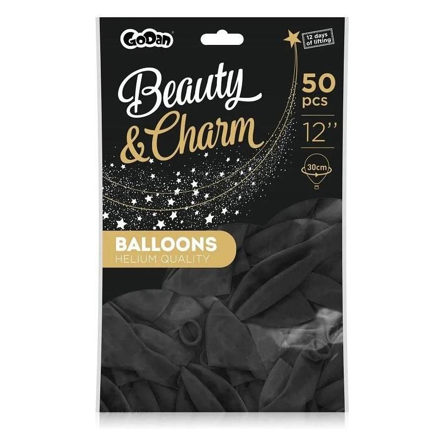 GoDan Beauty&Charm Luftballons Pastell Schwarz 50 Stk (50x) (41308254)
