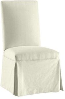 Parsons Chair Slipcover Only - Suzanne Kasler Signature 13oz Linen - Parchment - Ballard Designs