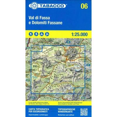 06 Val di Fassa e Dolomiti Fassane, Karte von , Tabacco Editrice