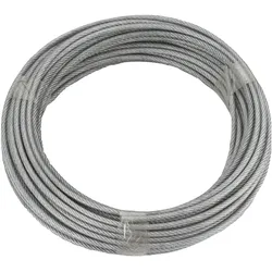 Dörner + Helmer, Seil, Ruck-Zuck Stahlseil mit PVC-Mantel Seil ø 4/5 mmx20 m für Haltezwecke EN12385 (20 m)