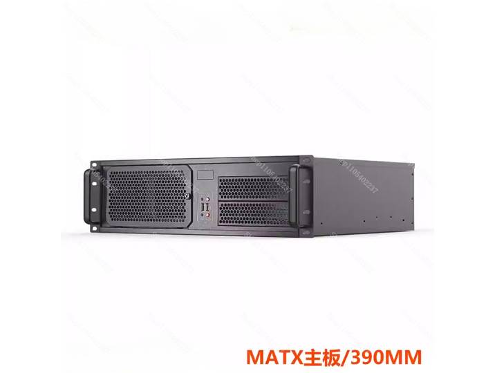 Châssis de serveur industriel 3U 390MM, multi-disques durs, lecteur optique, carte graphique pleine hauteur, carte mère MATX, NAS