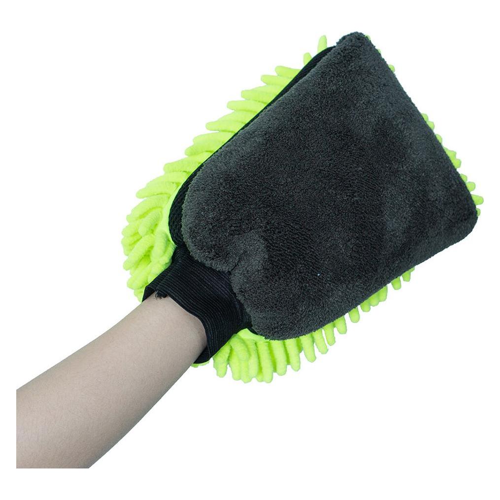 Colorway | CW-2417 | Microfiber car wash and polish glove, double-sided (CW-2417)