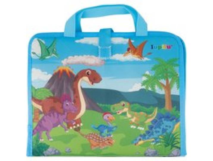 LUPILU® Tapis de dessin de voyage avec feutre à eau (Dinosaures)