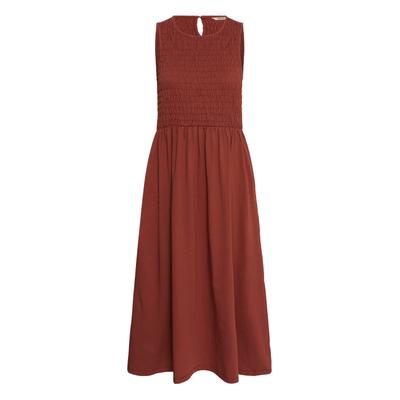 Jerseykleid CREAM "Damen Jerseykleid CRLula", Damen, Gr. M, N-Gr, rot (brandy snifter), Obermaterial: 100% Baumwolle CO., Kleider Jerseykleid
