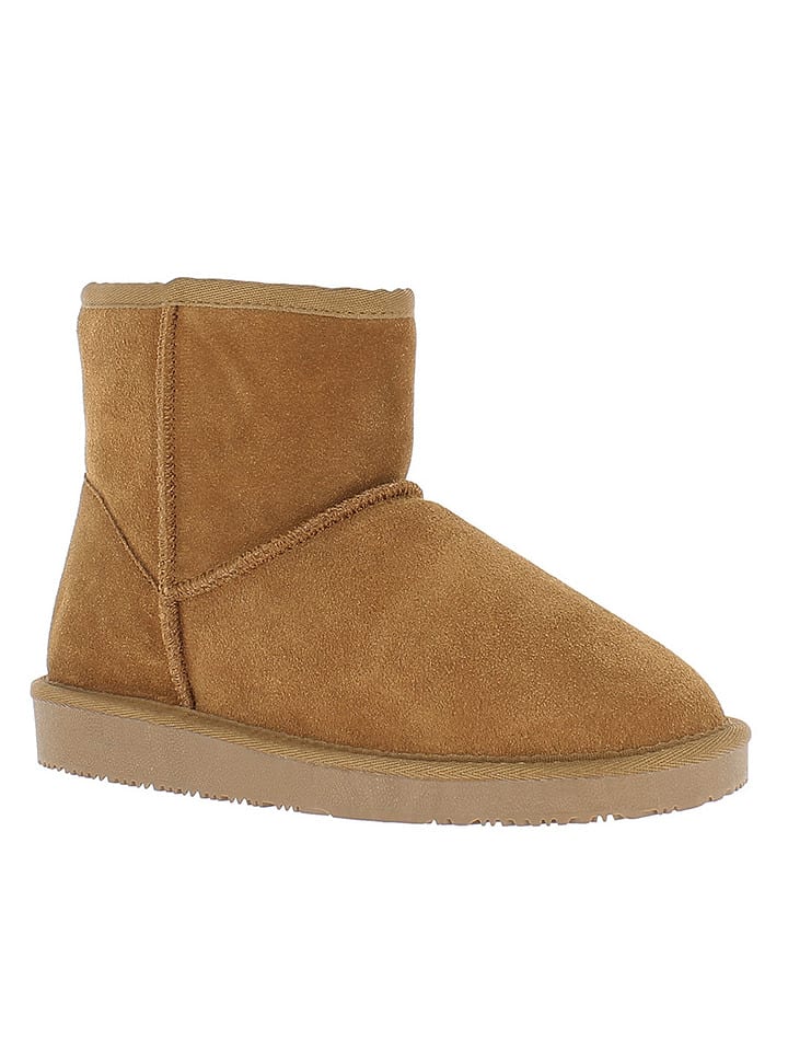 Gooce Leder-Winterboots "Thimble" in Hellbraun - 41