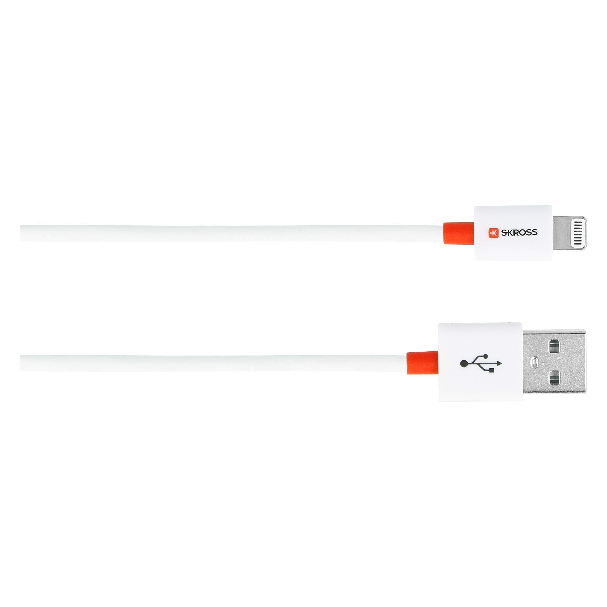 Skross USB Kabel USB to Lightning Cable, 2,0m white (2 m, USB 2.0, 28 W) (SKCA0005A-MFI200CN)
