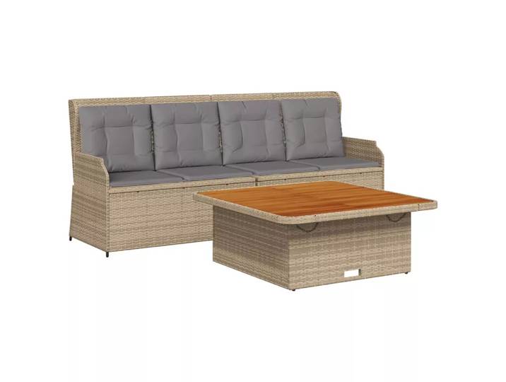 VidaXL - Garten-lounge-set poly-rattan, One Size, Beige