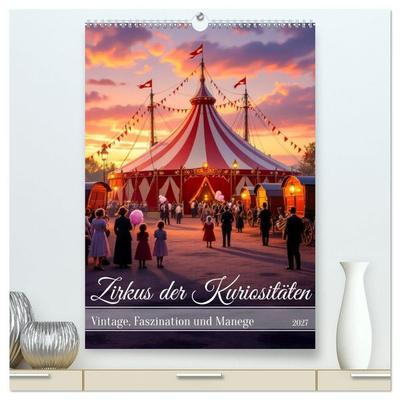 Zirkus der Kuriositäten - Vintage, Faszination und Manege (hochwertiger Premium Wandkalender 2027 DIN A2 hoch), Kunstdruck in Hochglanz