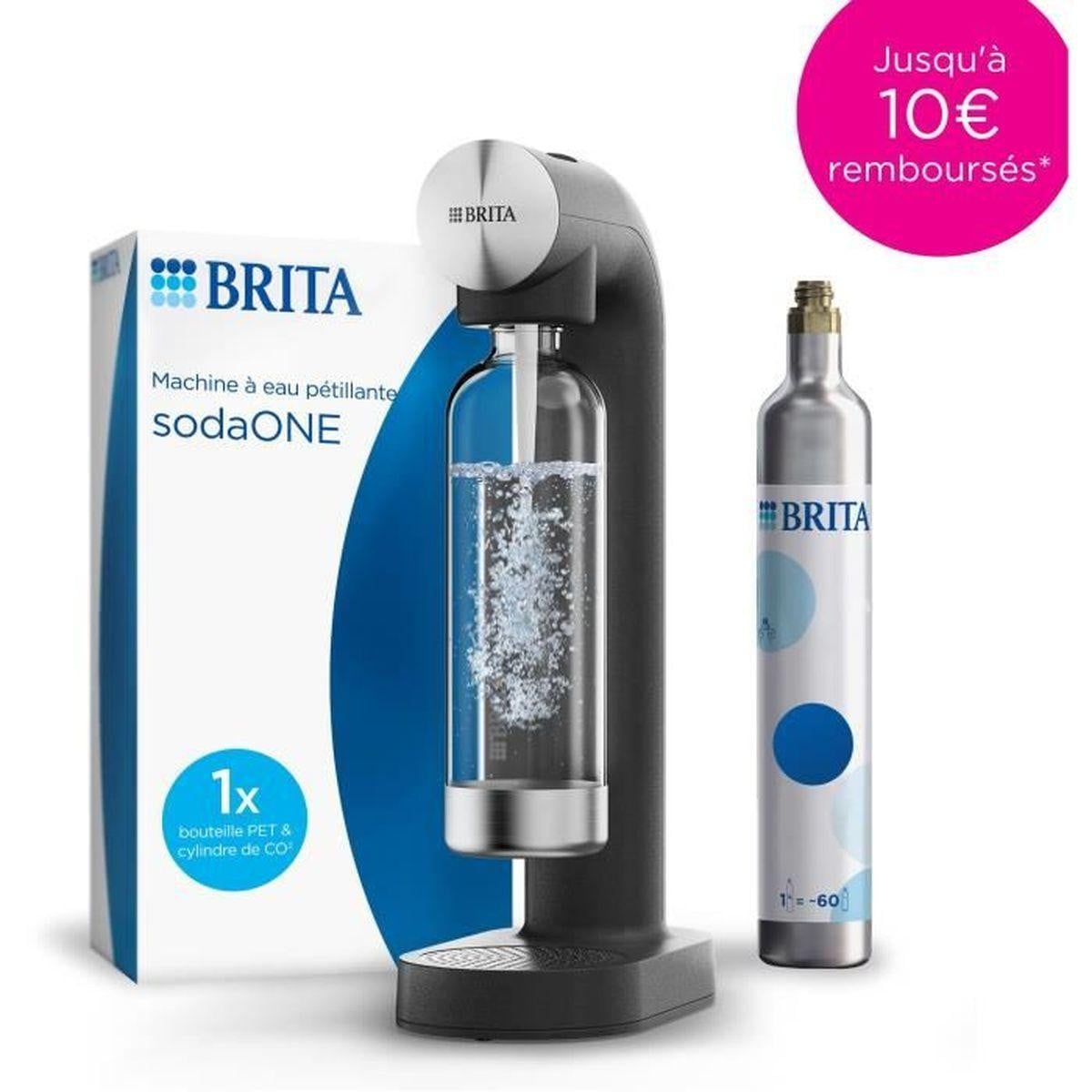 BRITA SodaONE Soda Maker Black inclusief 1L fles en 1 CO2 cilinder