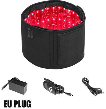 Uplift Essentials Red And Infrared Light Therapy Belt 660nm 850nm LED Slimming And Muscle Recovery Wrap black uk
