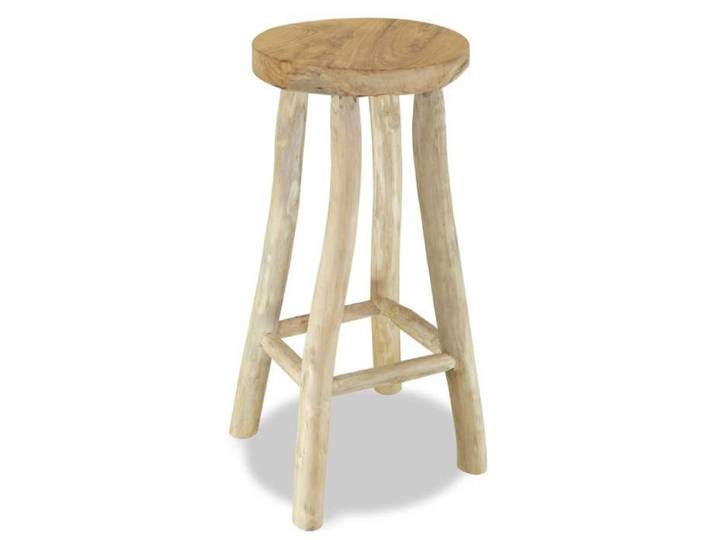 Tabouret de bar Bois de teck massif