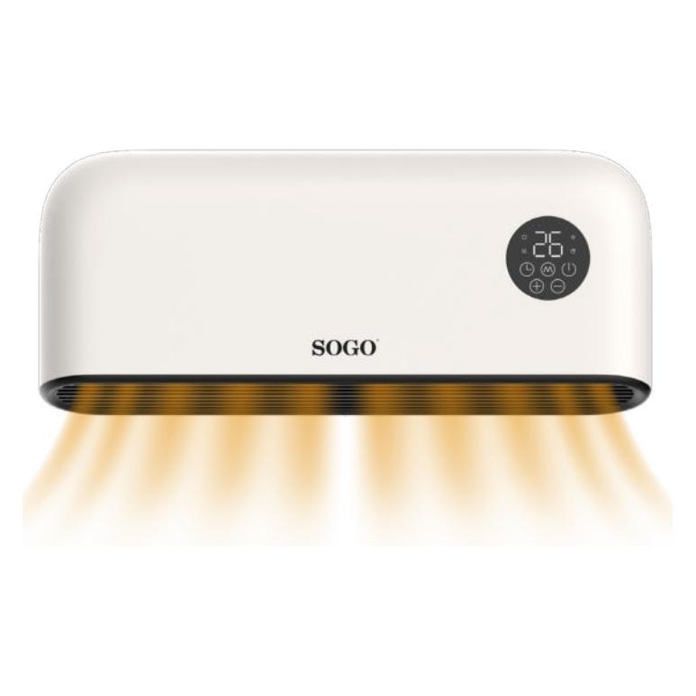 Sogo Smart PTC Wall Heater with Touch Panel, Remote Control, Eco (2000 W) (SOGO092)
