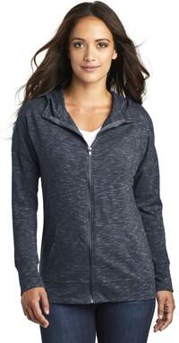 District DT665 Women's Medal Full-Zip Hoodie Jacket in New Navy Blue size XXL   Cotton/Polyester Blend