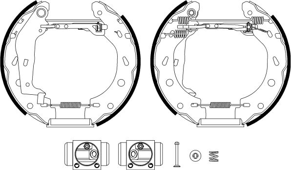 Textar Bremsbackensatz Shoe Kit Pro 84057402 Für Smart