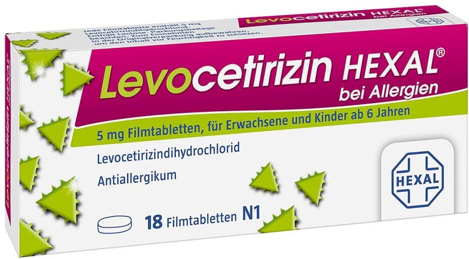 Levocetirizin HEXAL® bei Allergien 5 mg Filmtabletten