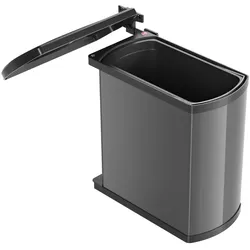 Hailo Abfallsammler 3418071 MF Swing Uno 18 Liter dunkelgrau