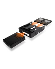 Icy Dock ICY Speichereinschubadapter 5,25" bis 1 x 3,5" und 2 x 2,5" 13,3 cm 1 x 8,9 2 x 6,4 Schwarz (MB343SP)
