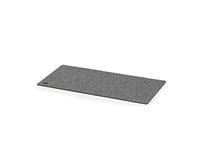 Oakywood Sous Main Bureau Feutre Original – Tapis de Bureau Minimaliste - Fabriqué à la Main avec Base Stable en Liège - Desk Mat - 100% Laine Mérinos et Liège - Gris 62x30cm (24.41x11\,8 in)