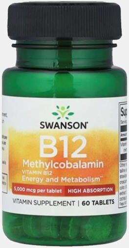 SWANSON VITAMINA B12 METILCOBALAMINA 5000mcg 60 COMP