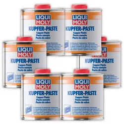 6x Bremsenpaste LIQUI MOLY 3081 Kupferpaste Kupfer-Paste Montage Bremse Fett 250g