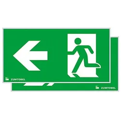 Zumtobel 22171533 Sicherheitszeichen PURESIGN 150 TEC-GP SP2-E002-LR WH