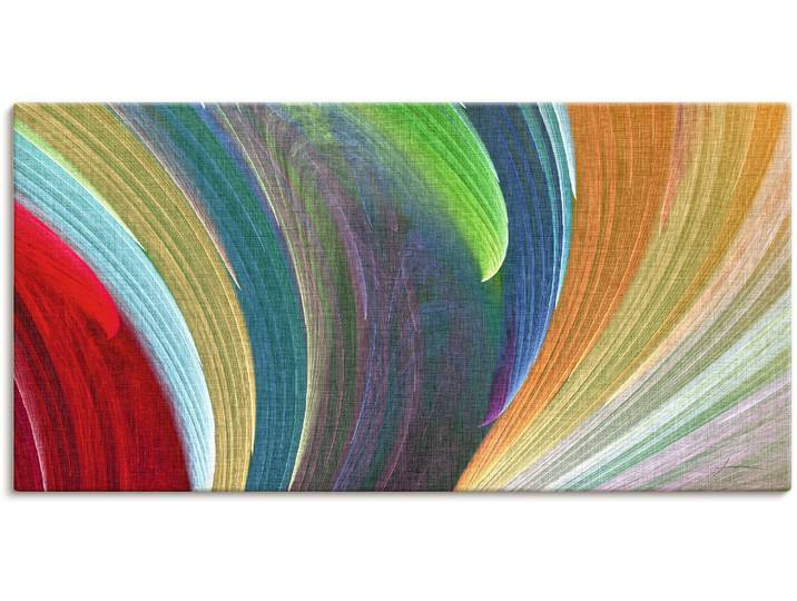Leinwandbild ARTLAND Windwellen III , bunt (farbe bild(er): bunt), B:150cm H:75cm, Bilder, Leinwandbild, auf Holzrahmen gespannt