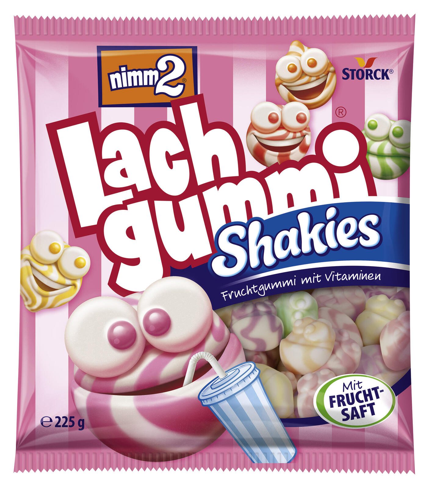 nimm2® Lachgummi Shakies Fruchtgummi 225,0 g 680591
