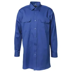 Arbeitshemd "KÖPER" langarm - 41/42 - mittelblau