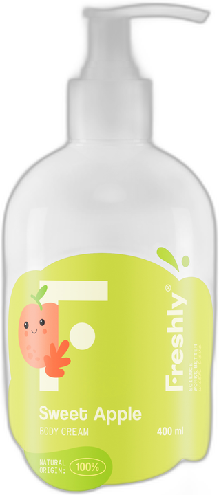Freshly Cosmetics Körpercreme mit süßem Apfelgeschmack 400 ml