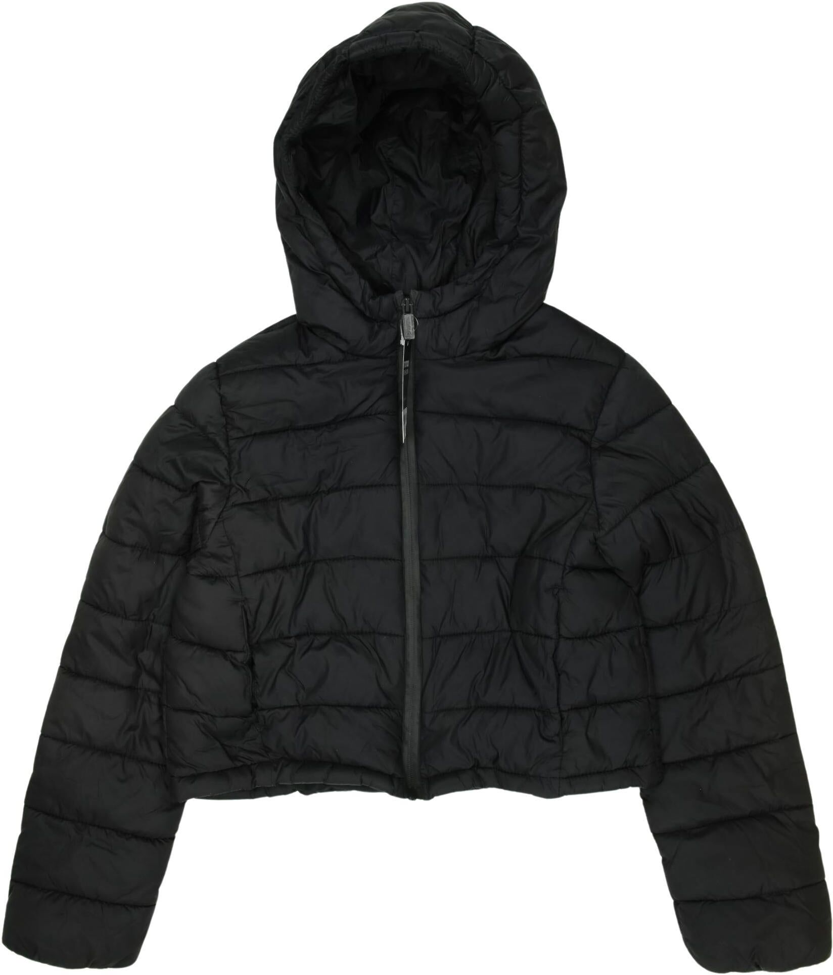 Zara Jungen Jacke oder Mantel, Schwarz, Gr. EU 152, Synthetik - Second Hand