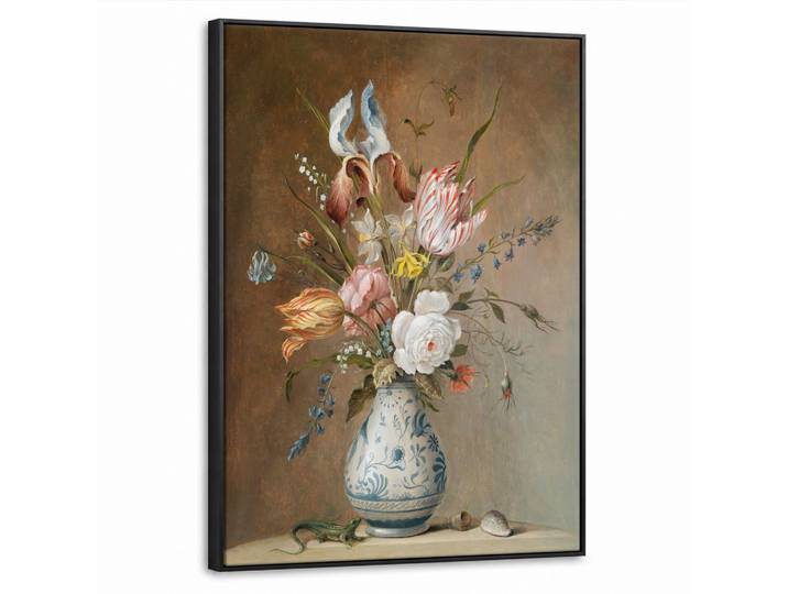 LEINWAND Bilder mit Rahmen - Alte Meister - Blumen - Balthasar van der Ast - 70x100