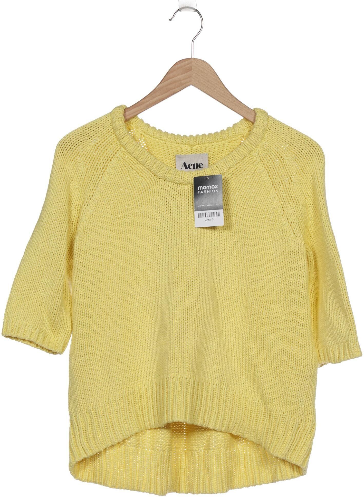 Acne Studios Damen Pullover, Gelb, Gr. S, Baumwolle - Second Hand