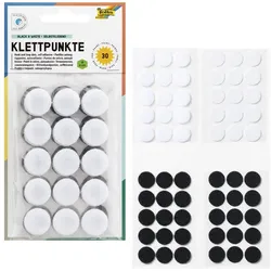 folia Klettpunkte schwarz & weiß