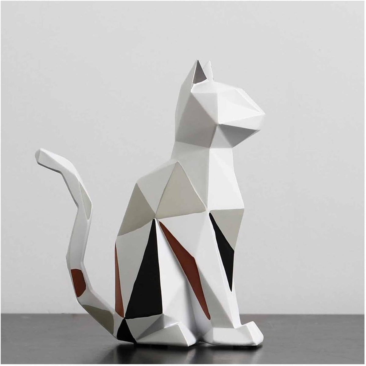 Moderne Kat Dierenbeeld van Hars voor Woonkamer Decoratie