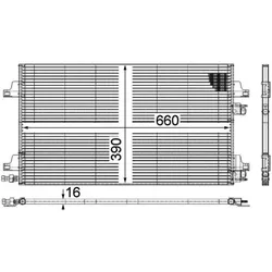 Kondensator Klimaanlage MAHLE AC 366 000P für Renault Vel Satis Laguna II