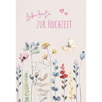 Grußkarte - Liebe Grüße zur Hochzeit