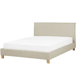 POLSTERBETT mit Lattenrost 180x200 cm Beige Sennez