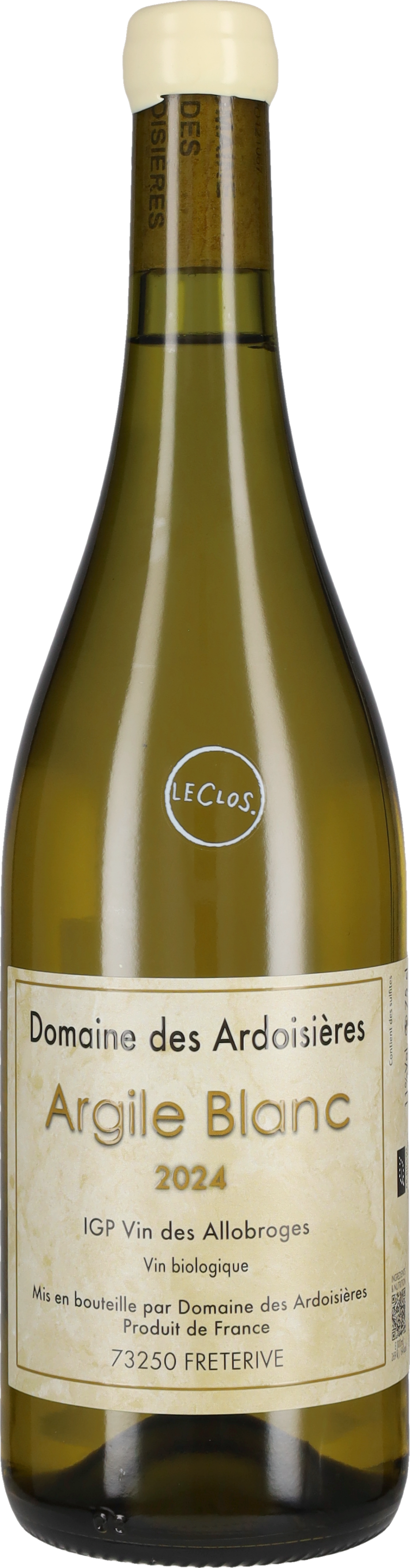 'Argile Blanc' Domaine des Ardoisieres 2024