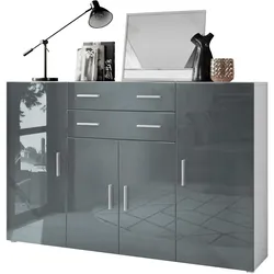 HIGHBOARD Aron Fronten in Grau Hochglanz