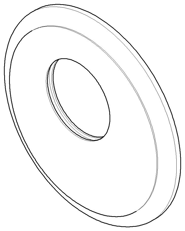 Dornbracht xTOOL Rosette Traditionell Ersatzteile 091102163 D. 124 x 13 mm Platin gebürstet 091102163-06